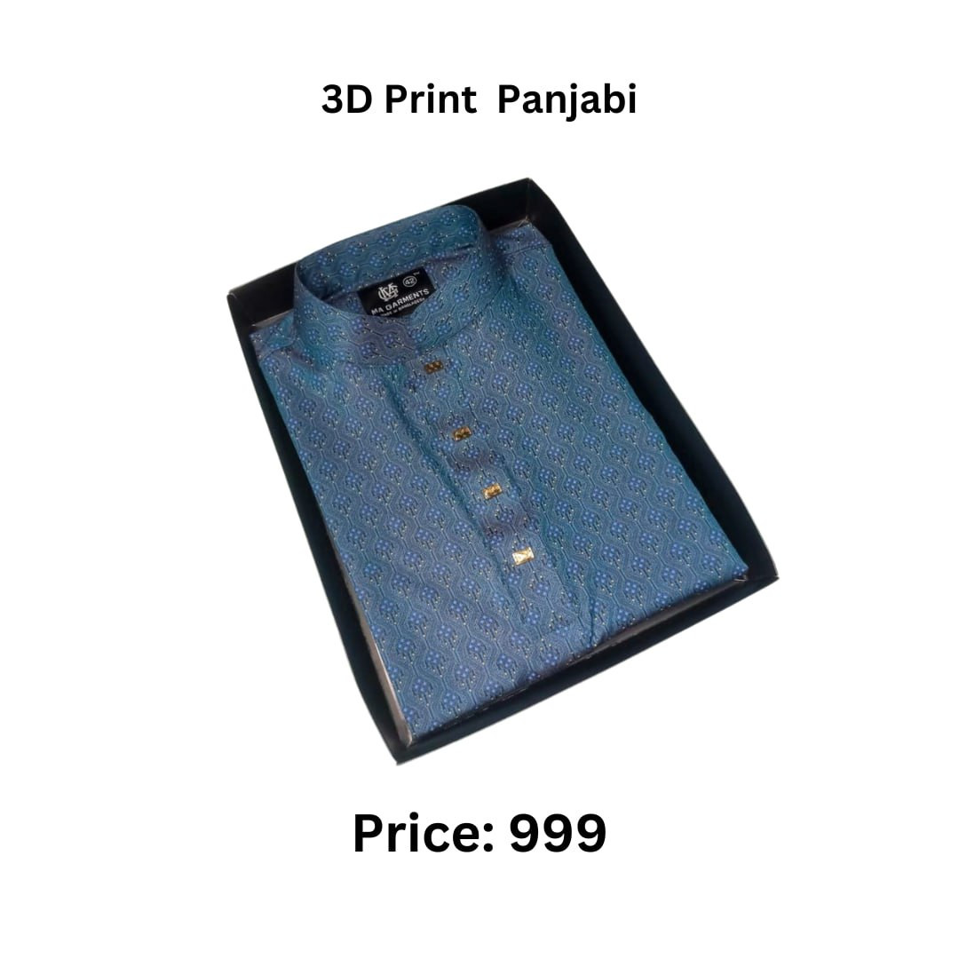 New Comfortable 3d print Panjabi